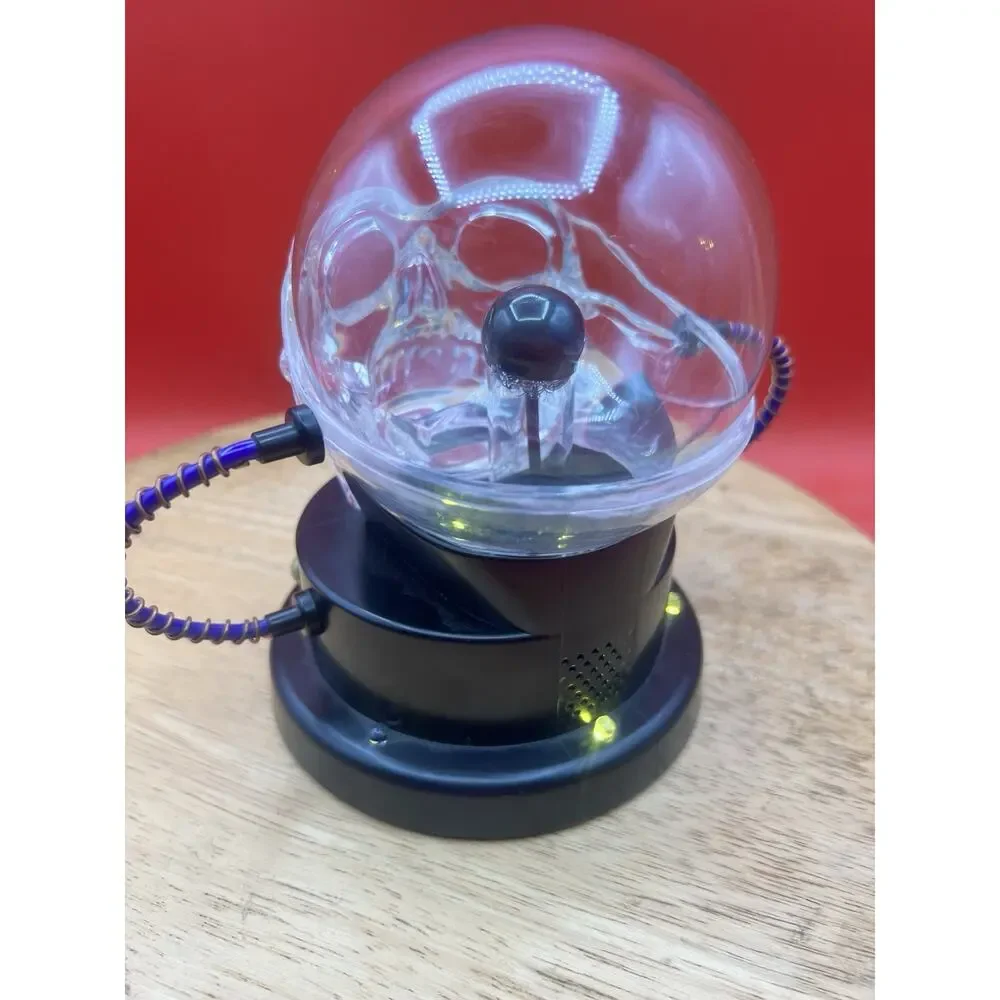 Hyde & EEK! Boutique Animated Plasma Skull Halloween Crystal Ball Decor